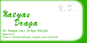 matyas draga business card