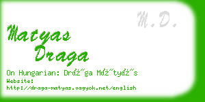 matyas draga business card